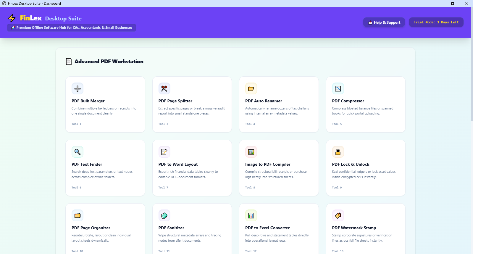 FinLex Dashboard Preview